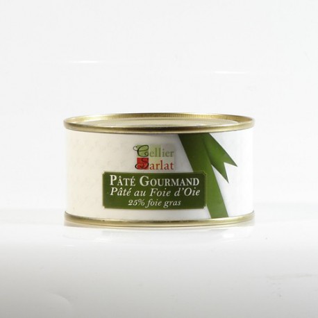 Pâté gourmand au foie d'oie 25%, 130g Pâté gourmand au foie d'oie 25%, 130g