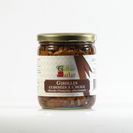 Girolles cuisinées à l'huile Récolte française, 240g Girolles cuisinées à l'huile Récolte française, 240g