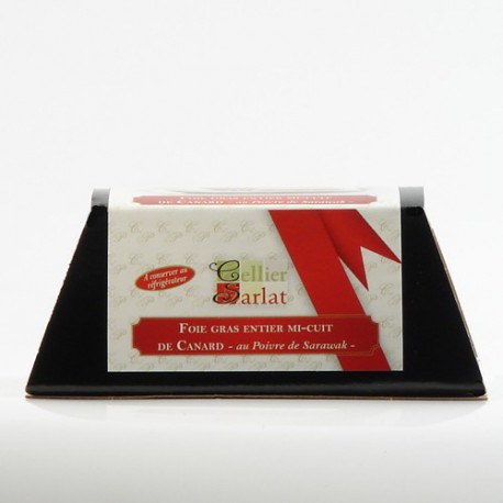 Foie Gras de Canard Entier mi-cuit au Poivre de Sarawak 180g Foie Gras de Canard Entier mi-cuit au Poivre de Sarawak 180g