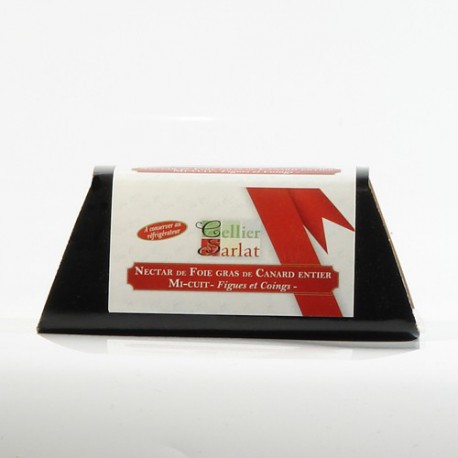 Foie Gras de Canard Entier mi-cuit au nectar de Figues et de Coings 180g Foie Gras de Canard Entier mi-cuit au nectar de Figues et de Coings 180g