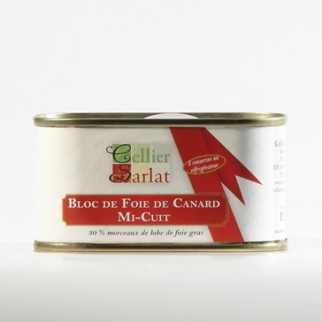 Bloc de Foie Gras de Canard mi-cuit IGP Périgord 130g Bloc de Foie Gras de Canard mi-cuit IGP Périgord 130g