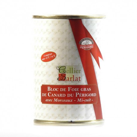 Bloc de Foie Gras de Canard mi-cuit IGP Périgord 400g Bloc de Foie Gras de Canard mi-cuit IGP Périgord 400g