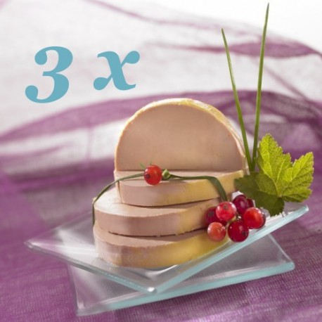 Lot de 3 Blocs de Foie gras de canard, 3x150gr Lot de 3 Blocs de Foie gras de canard, 3x150gr
