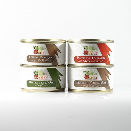Assortiment de terrines 4x130g, 520g Assortiment de terrines 4x130g, 520g
