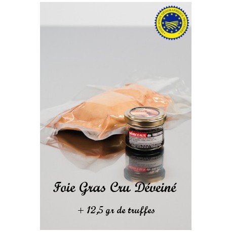 Foie Gras Cru Déveiné et Truffes 12.5g Foie Gras Cru Déveiné et Truffes 12.5g