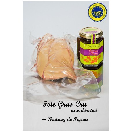 Foie Gras Cru et Chutney de Figue 220g Foie Gras Cru et Chutney de Figue 220g