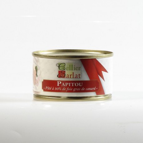 Papitou Pâté à 30% de Foie Gras de Canard 130g Papitou Pâté à 30% de Foie Gras de Canard 130g