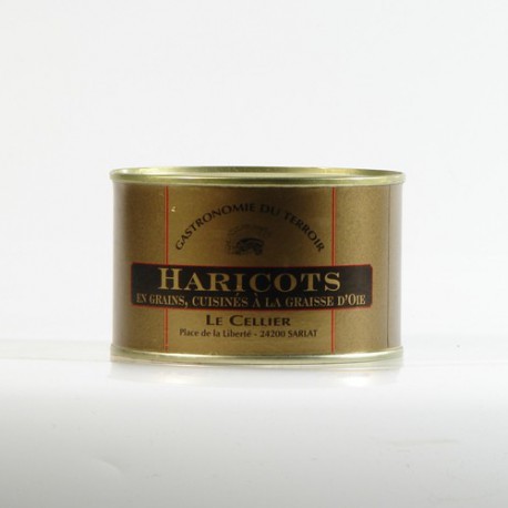 Haricots Blancs cuisinés à la Graisse d'Oie 400g Haricots Blancs cuisinés à la Graisse d'Oie 400g