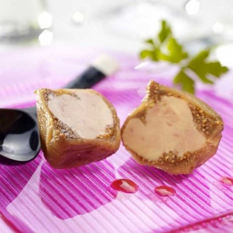 Les Figues Fourrées au Foie Gras de Canard (50% Foie Gras) - 2 Figues Sous Vide, 90g Valette