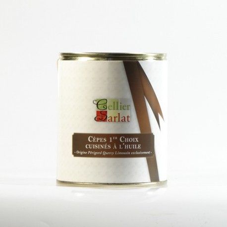 Cèpes 1er choix à l'Huile, 560gr