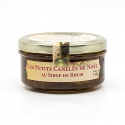 Les petits cannelés de bordeaux au sirop de rhum 140g étiquette Noël