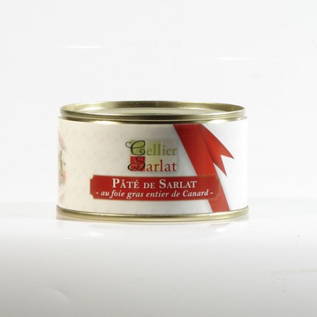 Pâté de Sarlat au foie gras entier de canard, 200g