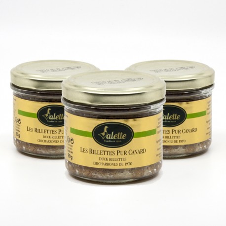 Lot de Rillettes Pur Canard 3 x 90g