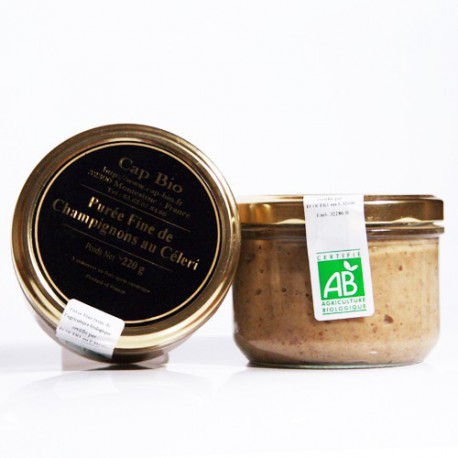 Purée fine de champignons au Céleri Bio, 220g