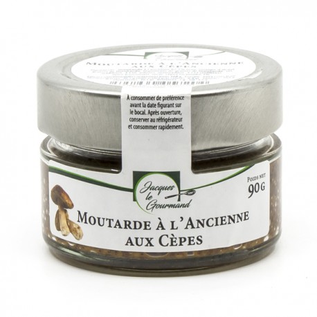 La Moutarde à l'Ancienne aux Cèpes 90g