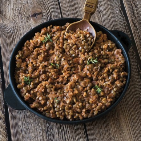 Les Lentilles Vertes Du Puy Cuisinées Au Jambon Sec Du Périgord, Bocal 350 G