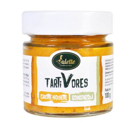 TARTIVORES CAROTTE – NOISETTE - GORGONZOLA BOCAL 100 G