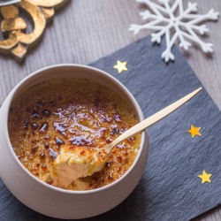 LA CRÈME BRÛLÉE AU BLOC DE FOIE GRAS DE CANARD ET AU VINAIGRE BALSAMIQUE 40g