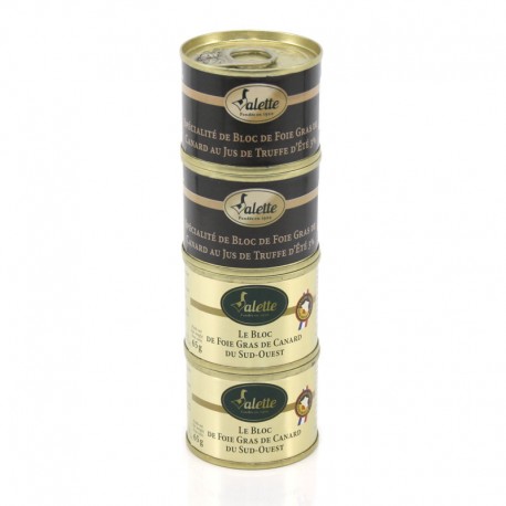 Lot de 4 Petits Plaisirs au foie gras en 65g