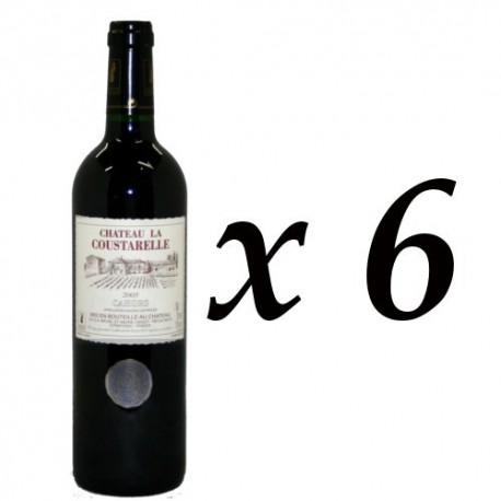 6 Bouteilles Château La Coustarelle AOC Cahors Rouge 2016, 6x75cl