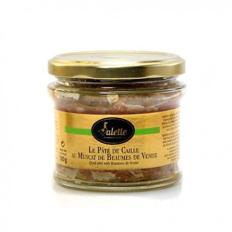 Pâté de caille au Muscat de Beaumes de Venise 180G Valette