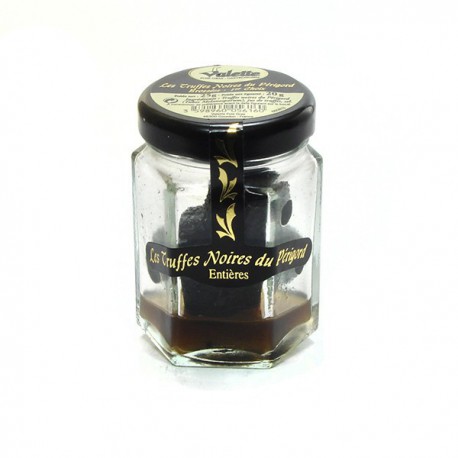 Morceaux de truffes noires du Périgord entières brossées 1e choix tuber melanosporum 20g Valette