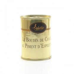 Le petit boudin de canard au piment d'Espelette 130g Valette