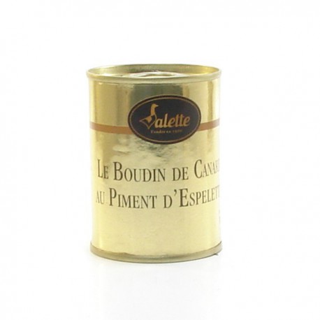 Le petit boudin de canard au piment d'Espelette 130g Valette