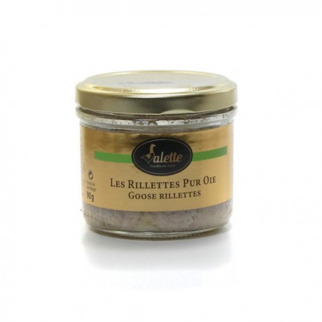 Les rillettes pur oie sans porc et sans alcool 90g Valette