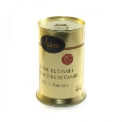 Le cou de canard farci au foie de canard foie gras 300g Valette