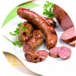 Les saucisses confites mi-cuites au magret de canard 200g Valette