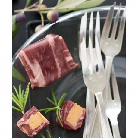 Les Bonbons de Magret de Canard Séché, au Foie Gras (61% de Foie Gras) - 3 Bonbons Sous Vide, 75g Valette