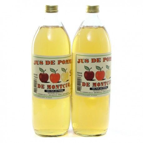 Jus de Pomme de Montcuq - Les 2 Bouteilles de 1L