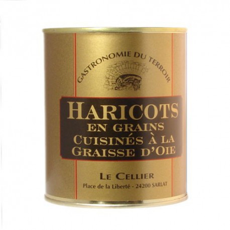 Haricots Blancs cuisinés à la Graisse d'Oie 800g