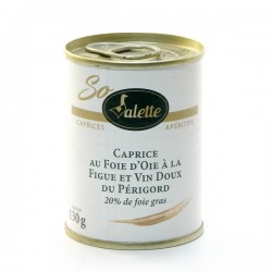 Caprice au Foie D'Oie Figue et Vin Blanc Doux du Périgord (20% de Foie Gras) 65g