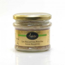 Rillettes pur oie sans porc et sans alcool 180g Valette