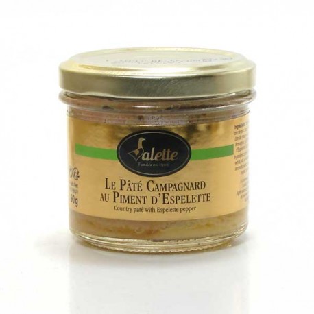 Le pâté campagnard au piment d'Espelette 180g Valette