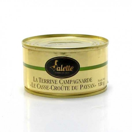 La terrine campagnarde casse-croûte du paysan 130g Valette