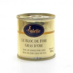 Le bloc de foie gras d'oie 100g Valette