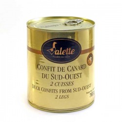 Confit de Canard du Sud-Ouest 765g (2 Cuisses) Valette