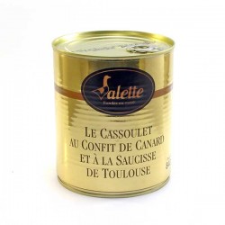 Cassoulet au confit de canard et à la saucisse de Toulouse 840g Valette