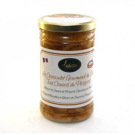 Le cassoulet gourmand du chef le tout canard du Périgord 960g Valette